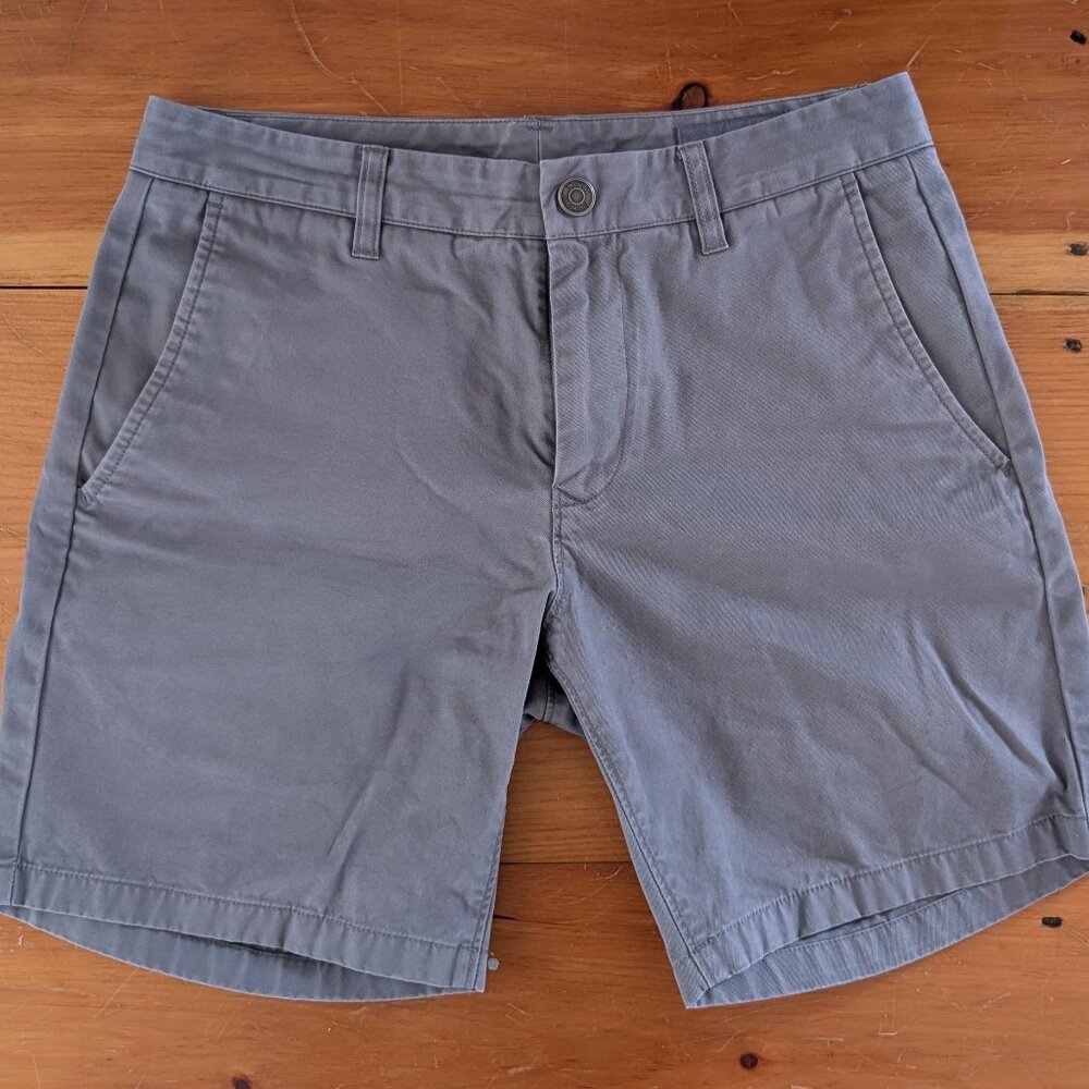 Bonobos Washed Chino Shorts | gray | 29" waist 7" inseam
